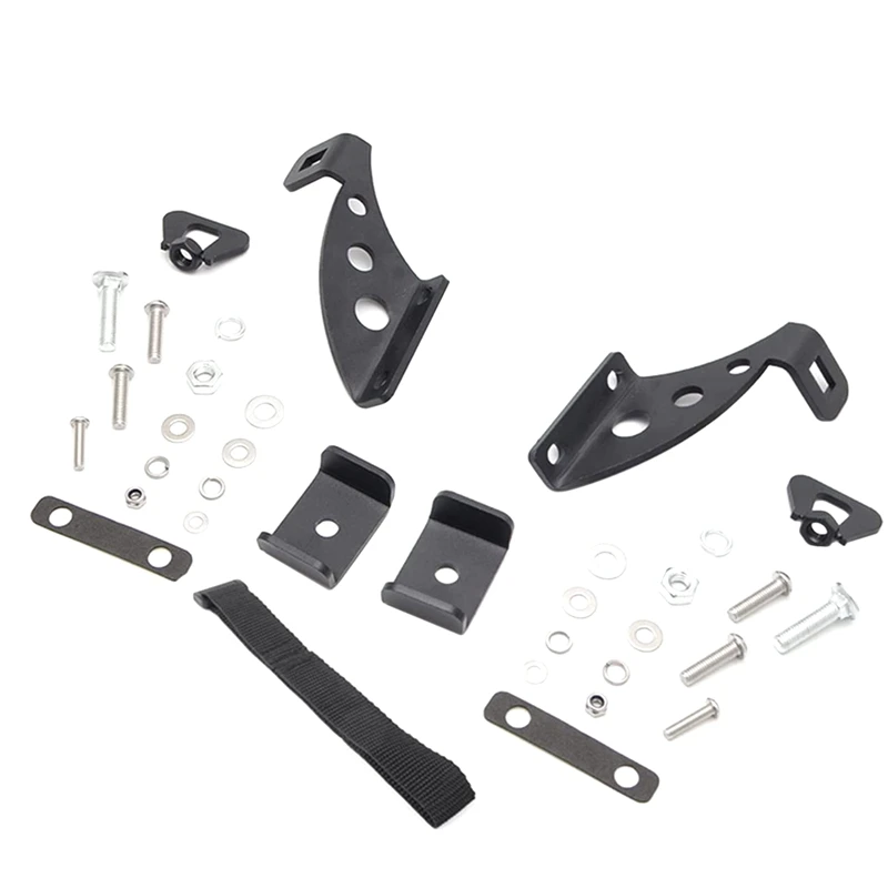 Lifting Jack Stands Hi Lift Jack Bracket Door Hinge Hood Hinge Mount Kit for 2007-2020 Wrangler JK JL JKU JLU