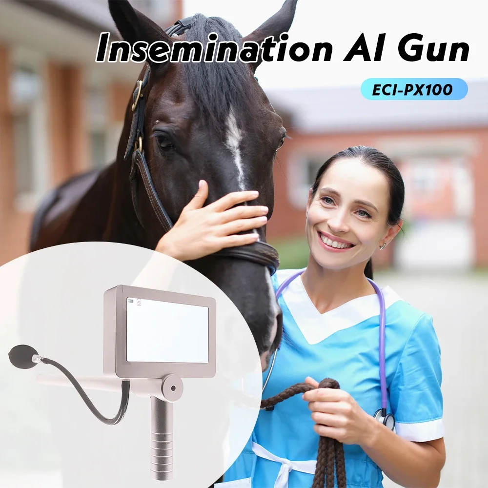 Veterinary Equipment Digital Visual Artificial Insemination Gun for Cattle Cow Artificial Insemination Gun with Camera