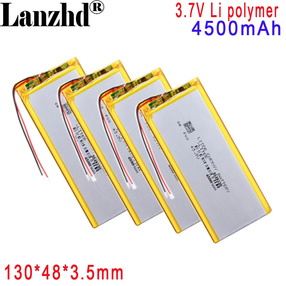 New 3.7V 3548130 Polymer lithium battery For Pad5 Pad 5 Tablet Battery 4500mAh For 7inch 8inch PC Battery