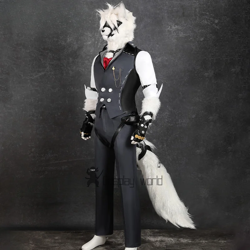 فون ليكون تأثيري حلي شعر مستعار لعبة Zenless منطقة صفر فيكتوريا التدبير المنزلي الذئب موحدة غطاء رأس قناع حفلة الهالوين #2