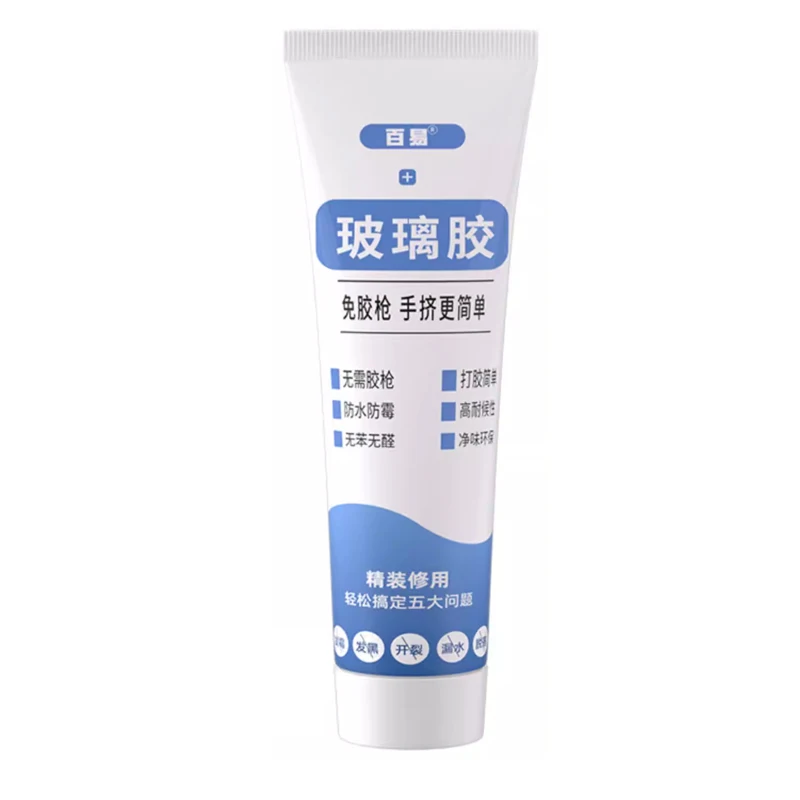 Waterproof Glass Adhesive Silicone Sealant Transparent Kitchen Bathroom Door Window Toilet Structural Adhesive