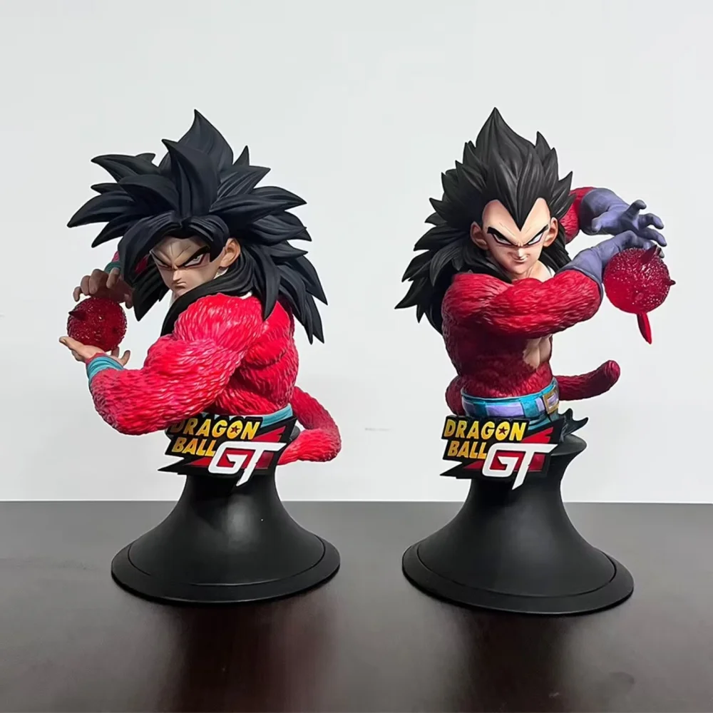 

Anime Dragon Ball Super Saiyan 4 Son Goku Vegeta GK Half Body PVC Action Figure Collectible Model Doll Toy 24CM