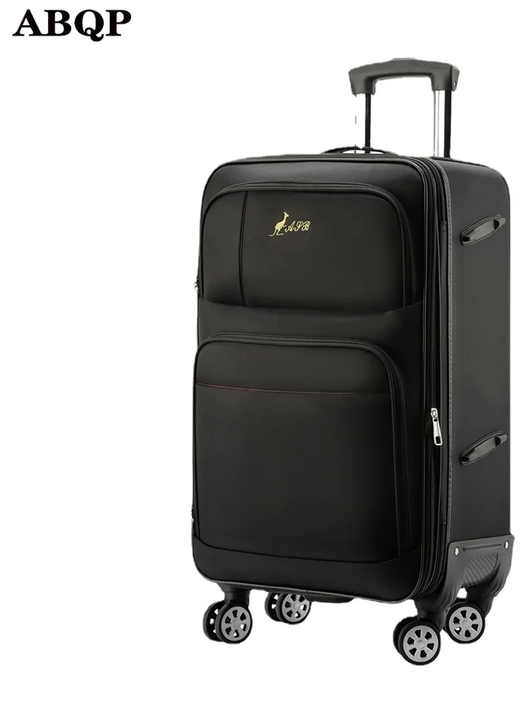 Large capacity Oxford cloth suitcase male trolley case suit student password box universal wheel suitcase PU leather luggage