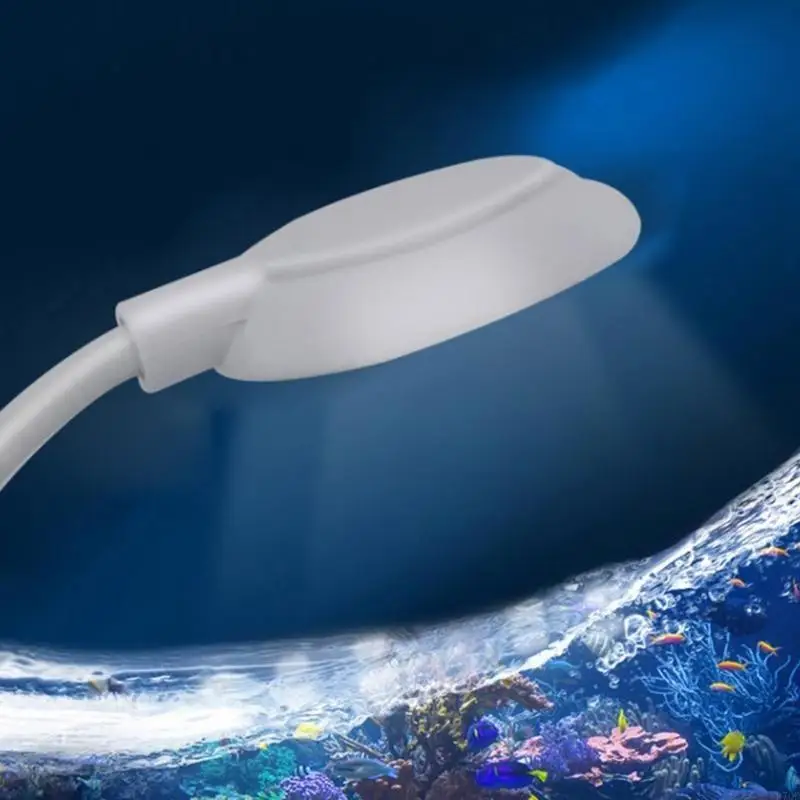 97QD Aquarium Light LED Clip Light لخزانات الأسماك مع مفاتيح الطاقة منفصلة توفير الطاقة