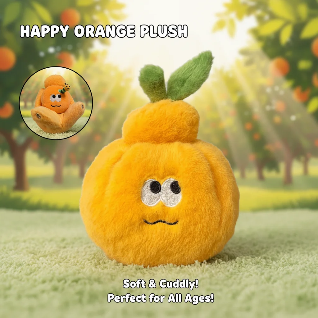 Brinquedo de Pelúcia Realista de Segmentos de Laranja Removíveis, Brinquedo de Desenho Animado, Chaveiro, Pingente para Mochila, Presente