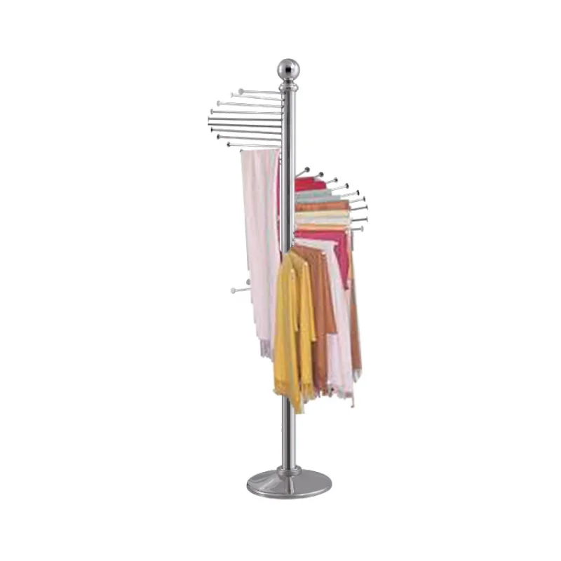 Custom, fashion retail Muslin women scarf hijab display stand scarves shop store hanging rack