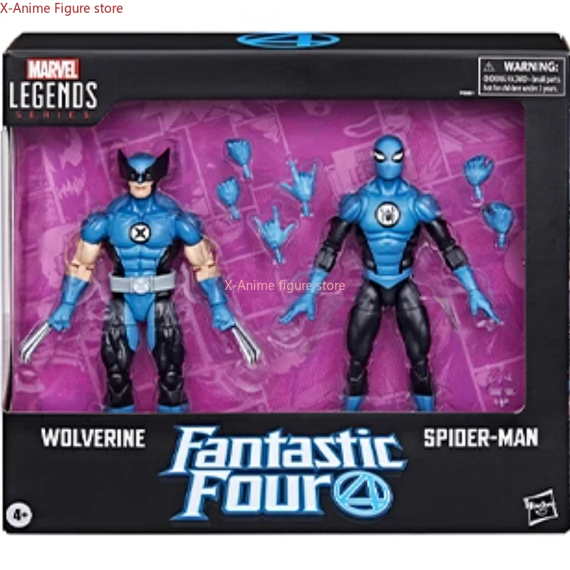[재고 있음] Hasbro Toy Marve Legends 시리즈 판타스틱 4 만화 울버린 및 스파이더맨 액션 피규어 소년 선물 취미