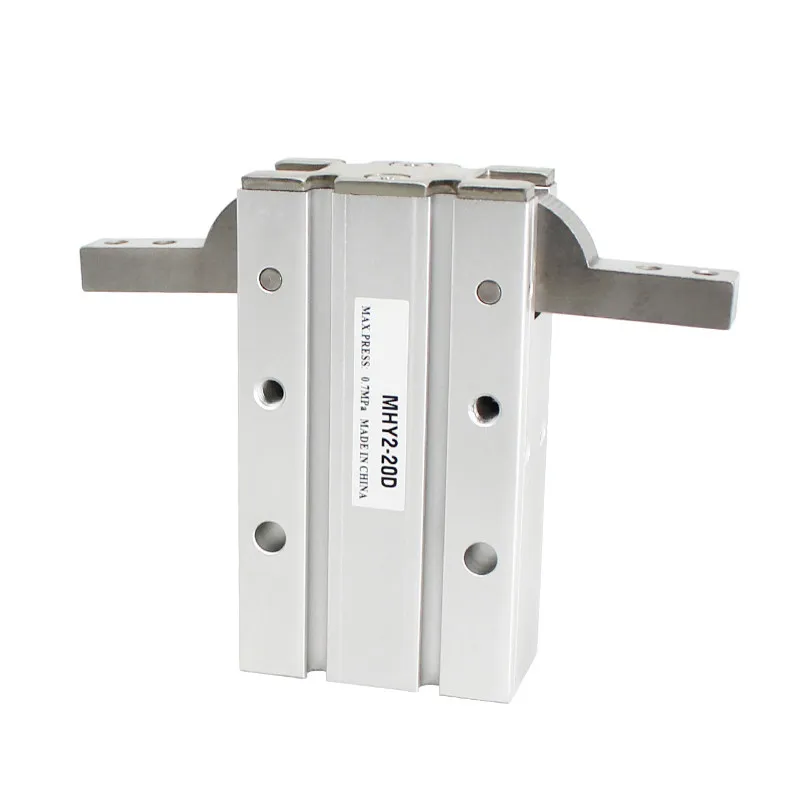 180° Open-Close Pneumatic Gripper Mini Air Gripper Finger Cylinder MHY2-10D/16D/20D/25D for Manipulator Robot Arm CNC Automation