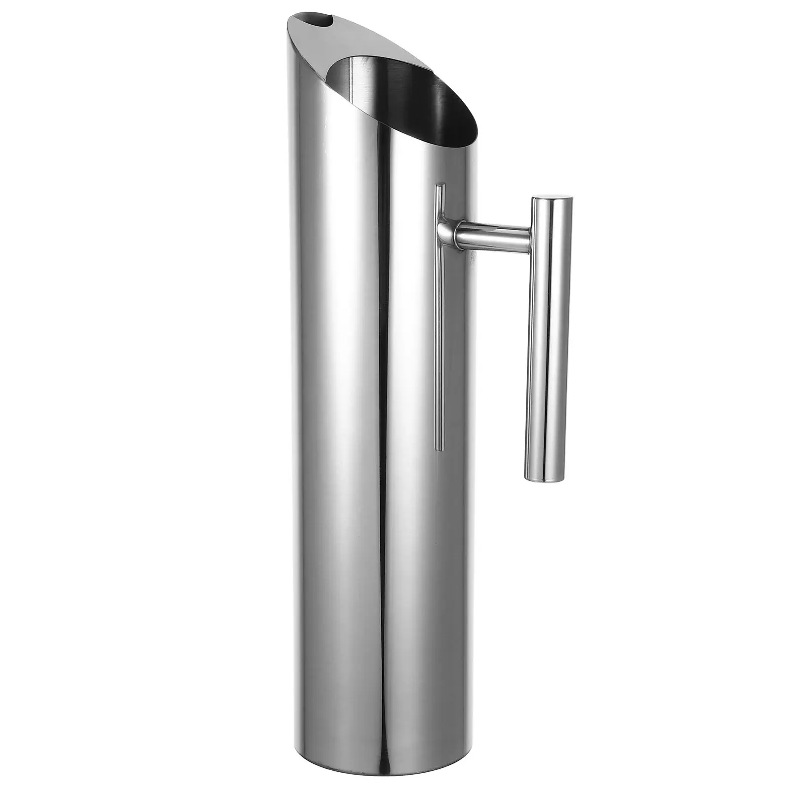 

Stainless Steel Juice Pitcher Polished Metal Cold Drink Container Large Capacity Beverage Pitcher for Home Bar