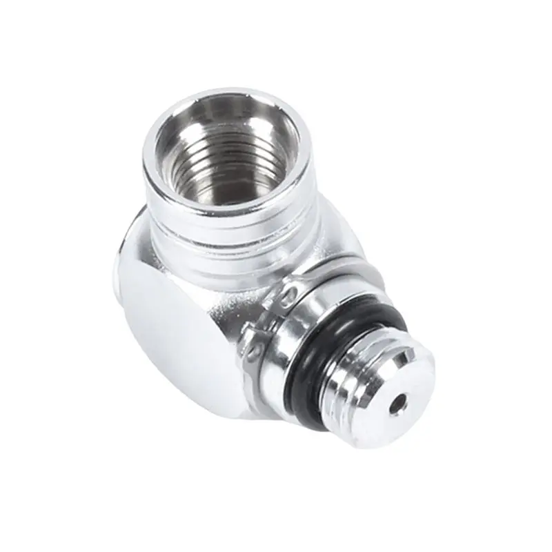ABJX New 2X Diving Hose Adapter 360 Degree Adjustable Connector Rotatable Adapters Scuba Diving Regulator Connector Low Pressure