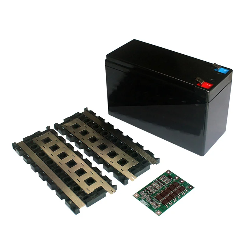 AB42-2X 12V 7Ah Supporto per scatola batteria per batteria 18650 3X7 Nichel con scatola di immagazzinaggio Parte con scheda PCB Batteria fai da te