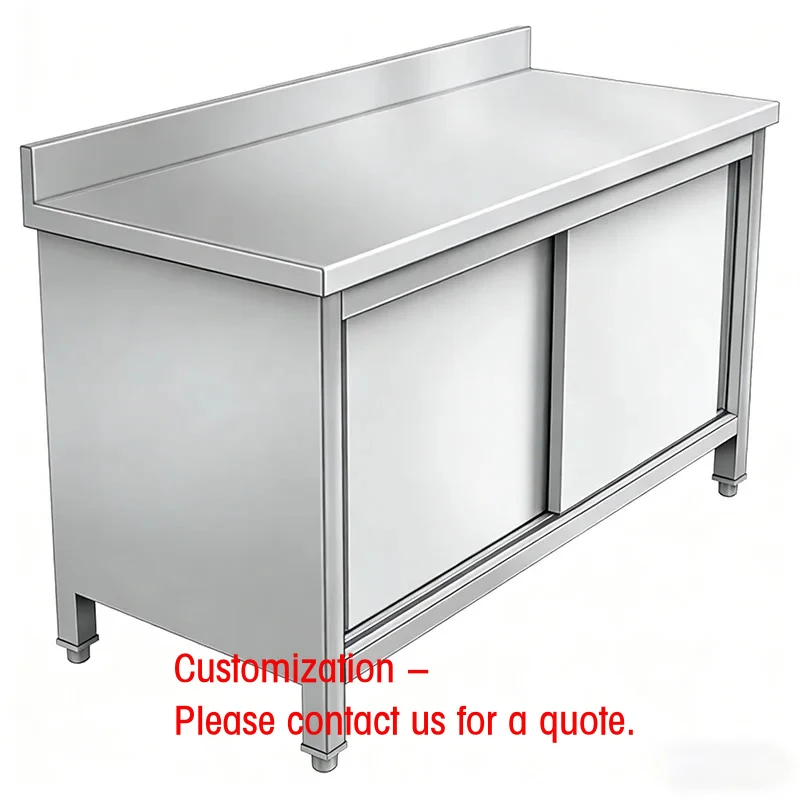 

custom.Shandong Factory Direct Supply 201 Stainless Steel Sliding Door Cabinet
