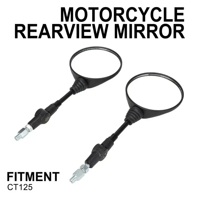 Reliable-For Honda CT125 Huntercub Rearview Mirror, Side Rear View Mirrors Motorcycle Accessories Parts Kit