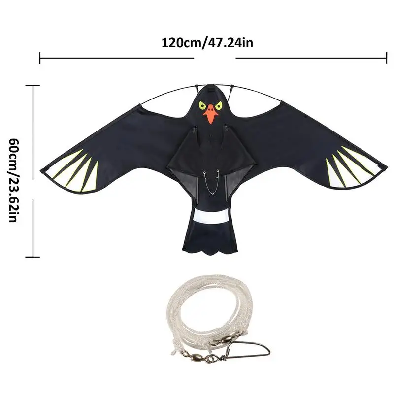 Vögel schreckender Drachen, Vogelscheuche, fliegender Falkendrachen, realistische Vögel schreckender Falke, fliegender Drachen, Taubenmarkierer, Gerät für Zuhause, Garten, Bauernhof