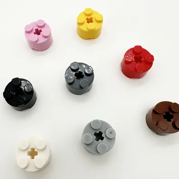 MOC 벽돌 부품, 액슬 홀 3941, 교육용 빌딩 블록, 호환 가능 건설 조립, DIY 장난감, 원형 2x2, 500 개