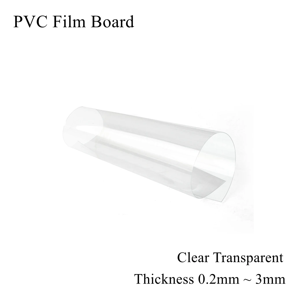 

1pc PVC Film Board Clear Transparent Gloss Plastic Sheet Waterproof Laminate Vinyl Flexible Soft Film Model Handmade Pad Panel