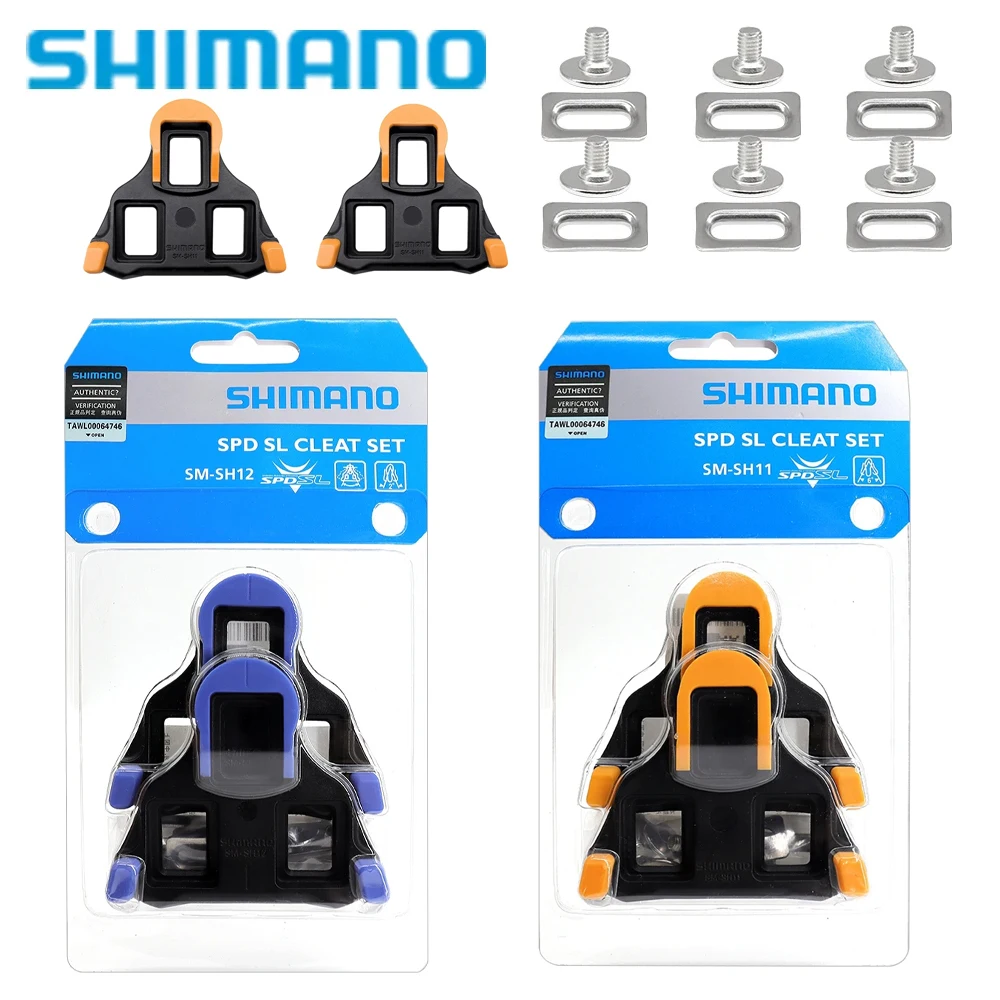 Shimano Road Bike Pedal Cleat SH11 SH10 SH12 Self-locking Pedals Cleats Bicycle Clip For R540 R550 R8000 Original Parts