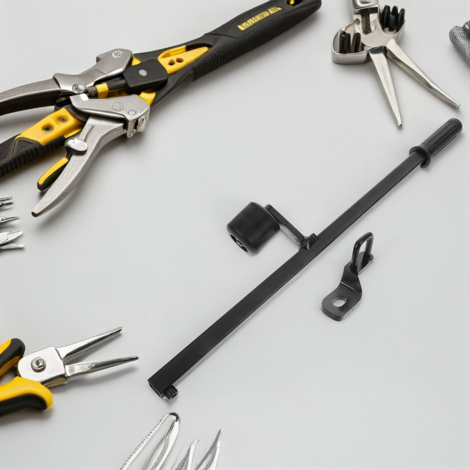 

Heavy Duty Lifter Press Bar With Auxiliary Arm Removal Car Tire Repair Tools Portable Durable Changing Tool