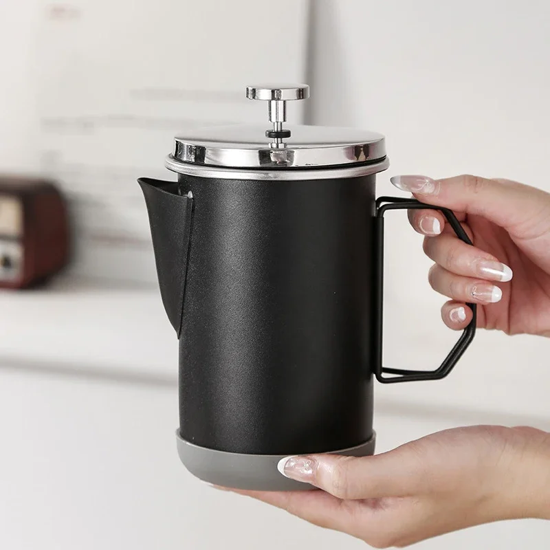304 Stainless Steel Double Wall French Press Coffee Pot Home Office Camping Coffee Tea Brewer