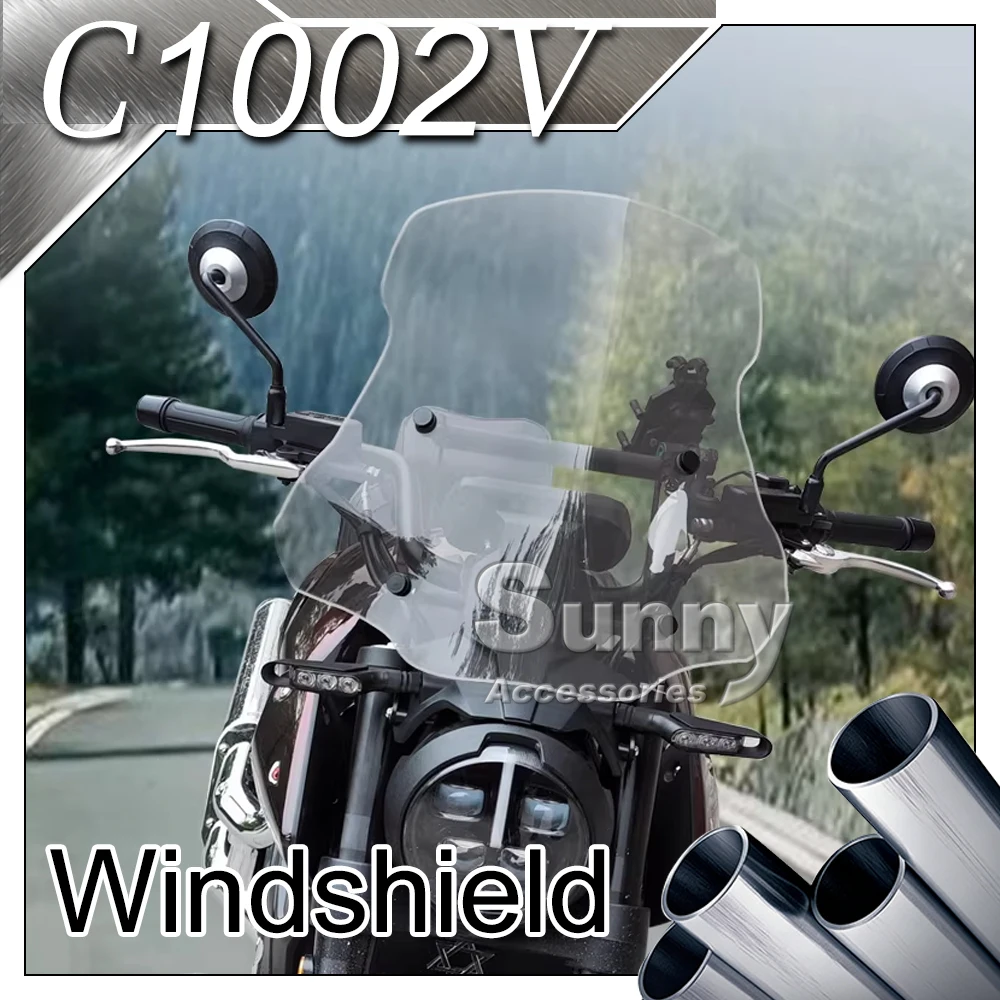 

For GAOKIN THOR1000 MBP C1002V Modified Windshield C1002V Special Front Windshield Heightening and Widening Accessories
