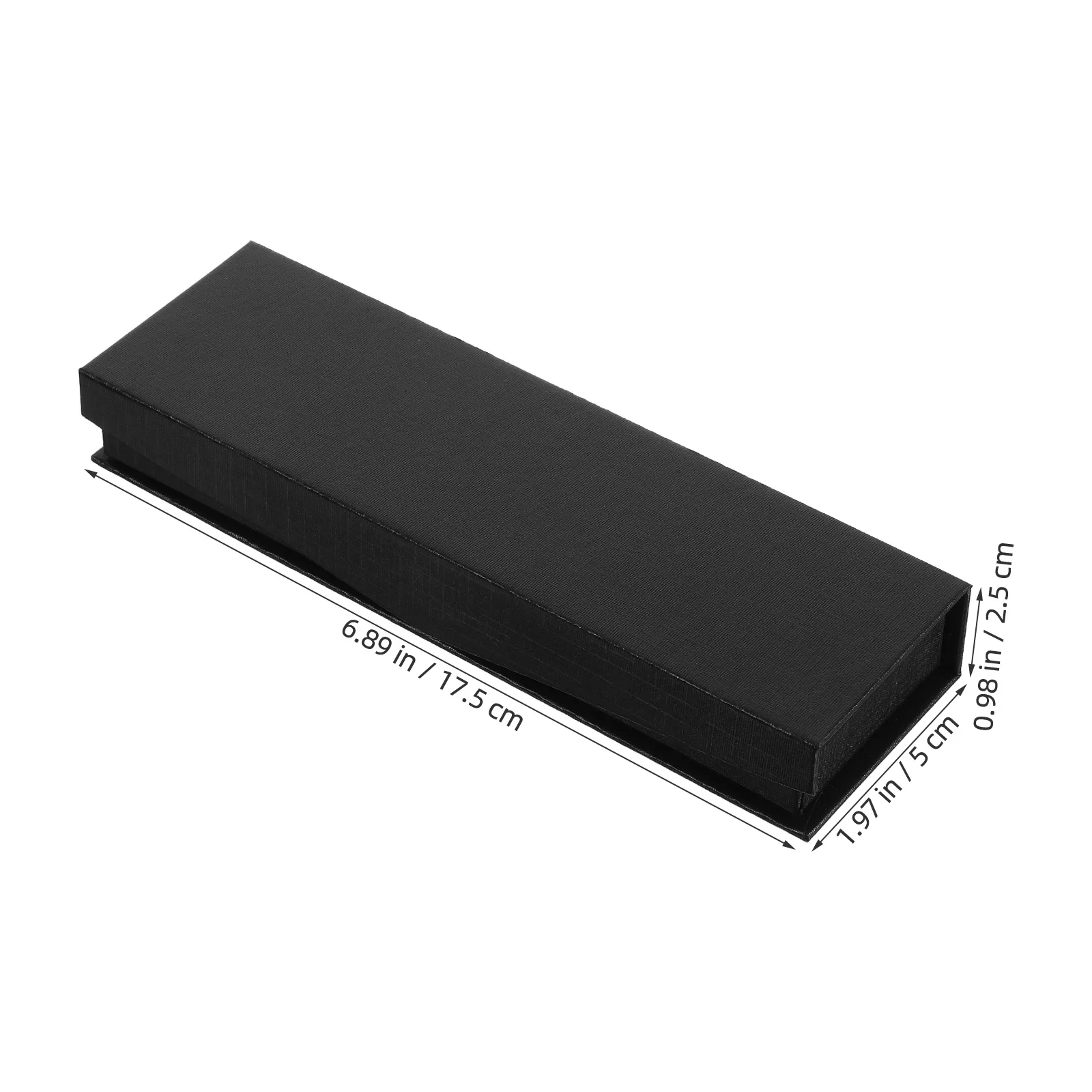 6 قطع من حامل القلم الرصاص، صندوق هدايا، حاوية محمولة أنيقة لأدوات الكتابة، ملحقات قرطاسية المكتب المنزلي باللون الأسود #3