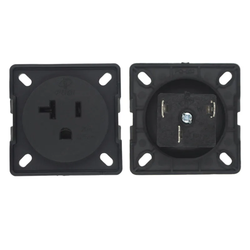 Black 125V 20A IP44 CE America Japan Multifunction Outdoor US Industry Waterproof AC Outlet Power Wired Receptacle Socket