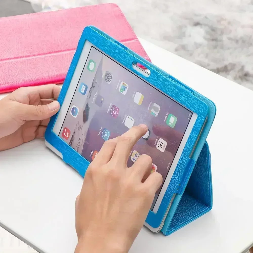 Casing pelindung Tablet Universal, casing pelindung Tablet Universal 10.1 inci, tutup dudukan Flip kulit warna-warni untuk Tablet Samsung Huawei Android