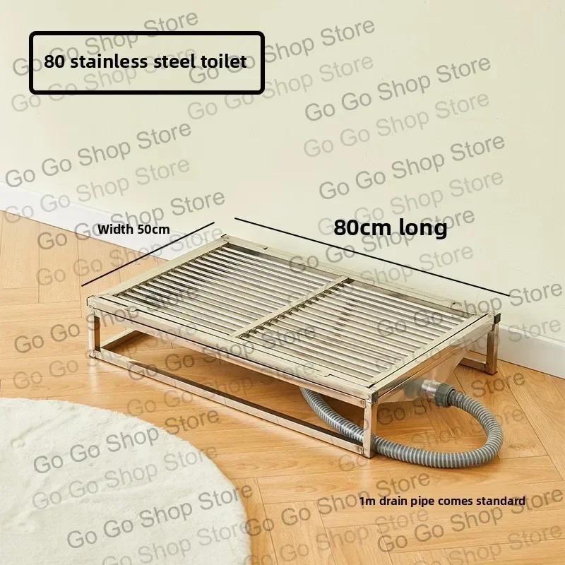 Stainless Steel Dog Toilet Fixed-Point Defecation Automatic Cleaning Pet Urinal Household Potty for Dogs