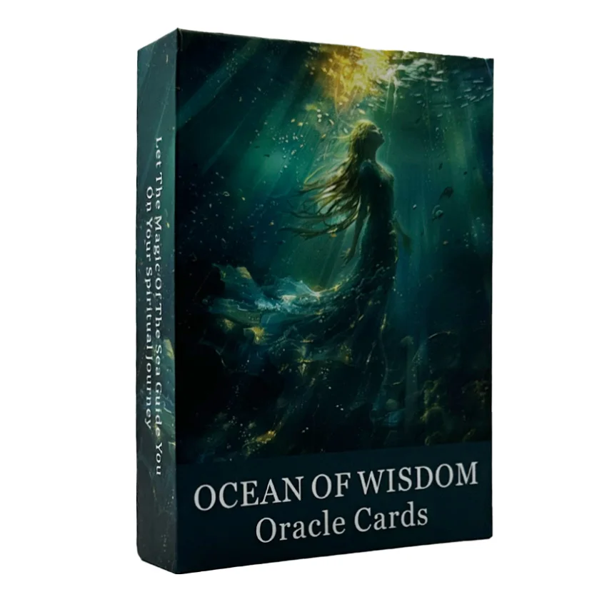 

Ocean of Wisdom Oracle Cards, Tarot Cards Big Size, Fortune Telling Toys 46-Cards Games