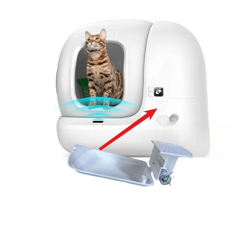 Petkit Automatische Katzenstreu-Box mit Verschlussdeckeln und Motoren, Zubehör kompatibel mit Petkit MAX Toilette für Haustierpflege