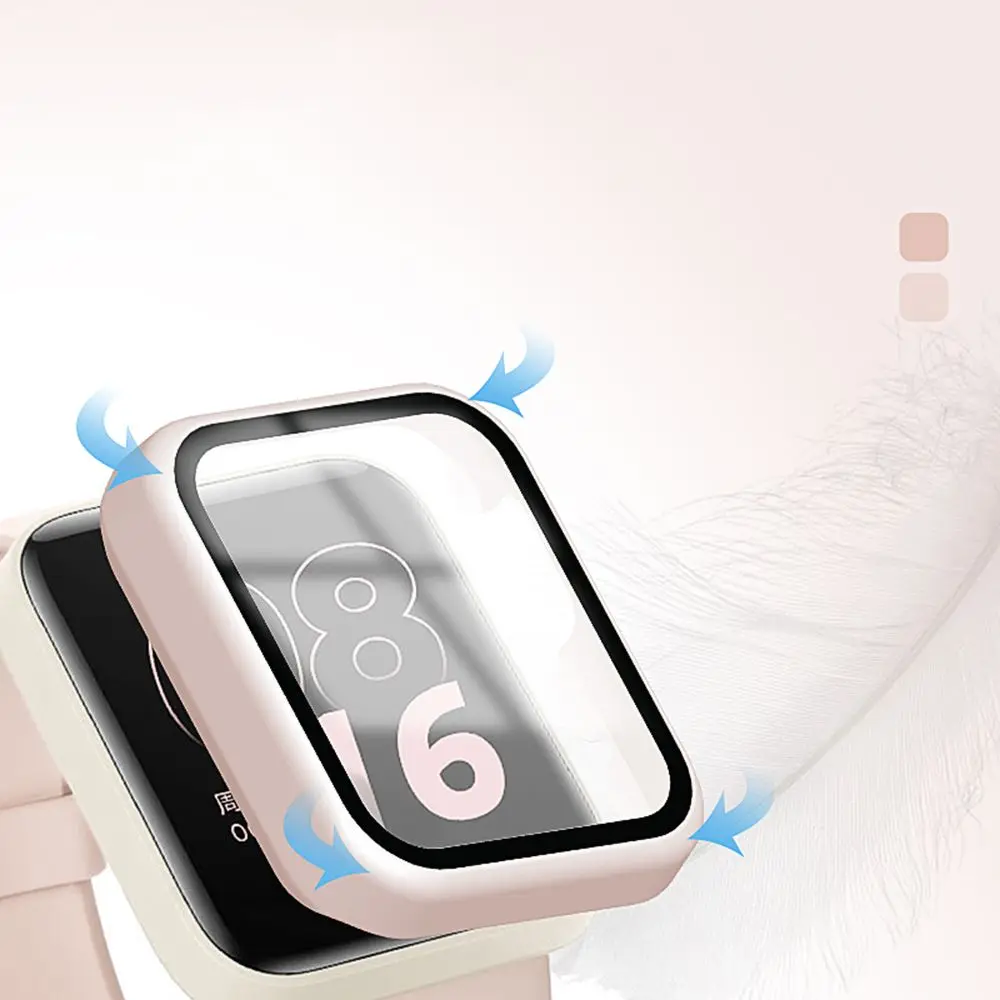 Nieuwe Volledige Dekking Harde Pc Hoes Beschermende Screenprotector Film Voor Xiaomi Mi Watch Lite/Redmi Horloge