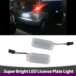 2PCS LED License Number Plate Light Lamps For Ford Focus MK2 MK3 Fiesta Mondeo MK4 C Max MK1 Kuga Galaxy T10 LED Lamp