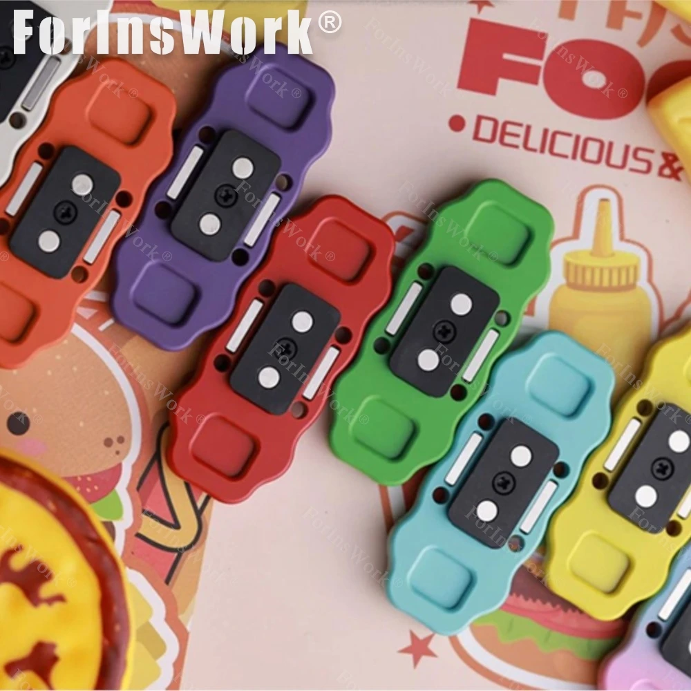 ROGUE&OS Hambuger 마그네틱 푸시 슬라이더 EDC 감압 장난감 Figete 장난감 마그네틱 장난감 데스크 장난감