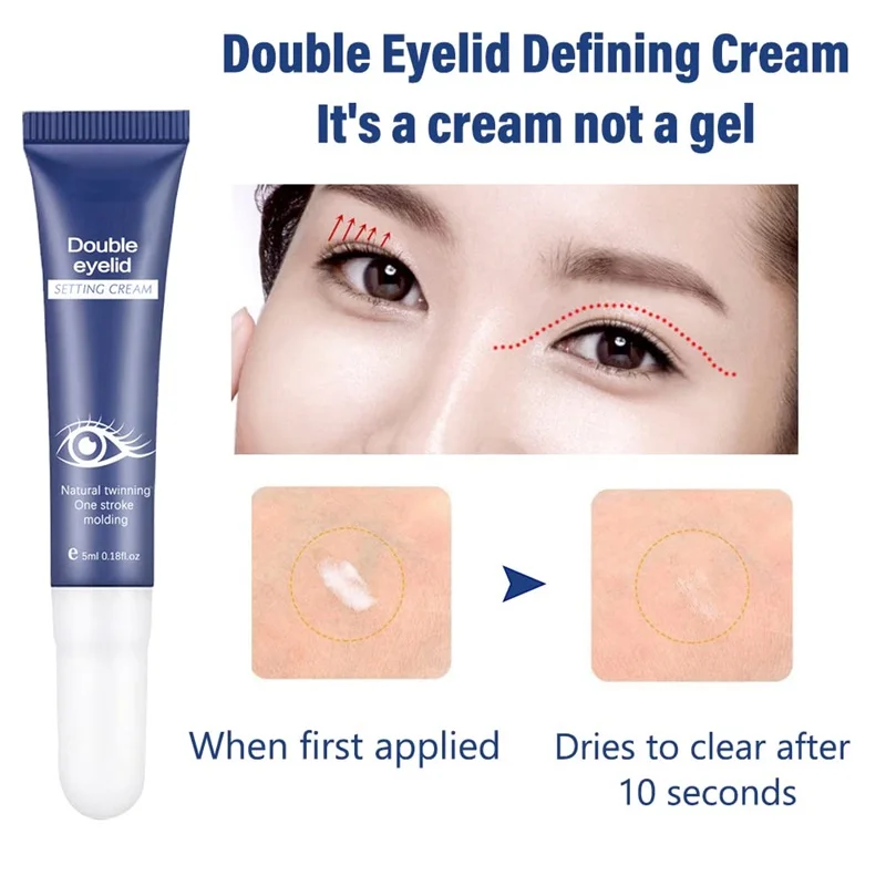 Double Eyelids Shaping Cream Professional Quick Dry Traceless Lasting Lift Waterproof Double Eyelids Styling Cream Eye Beauty