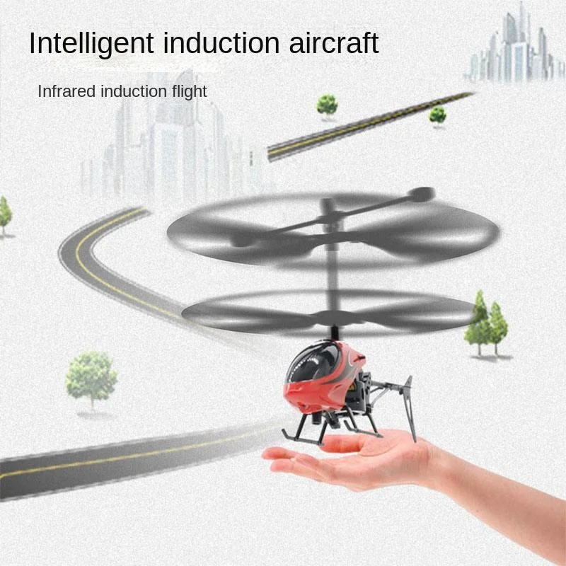 

New Induction Aircraft Gesture Control Helicopter Aircraft Suspension Remote Control Aircraft Model Kids Toys