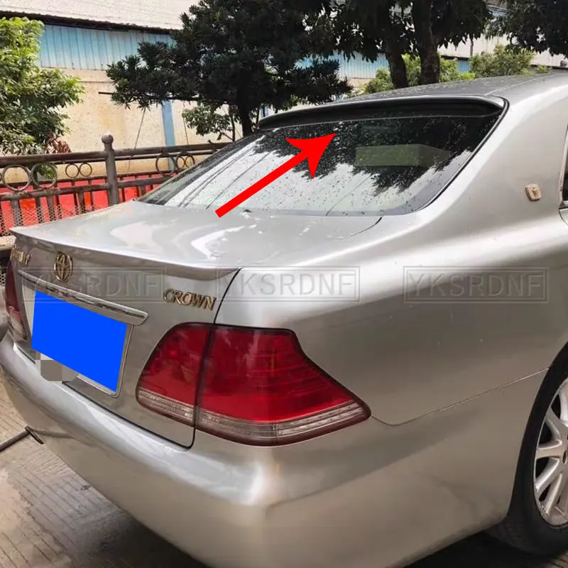 Sports Edition For 2005 To 2009 Toyota Crown Athlete Rear Window Roof Spoiler DIY Panit Spray Paint or Black White Color