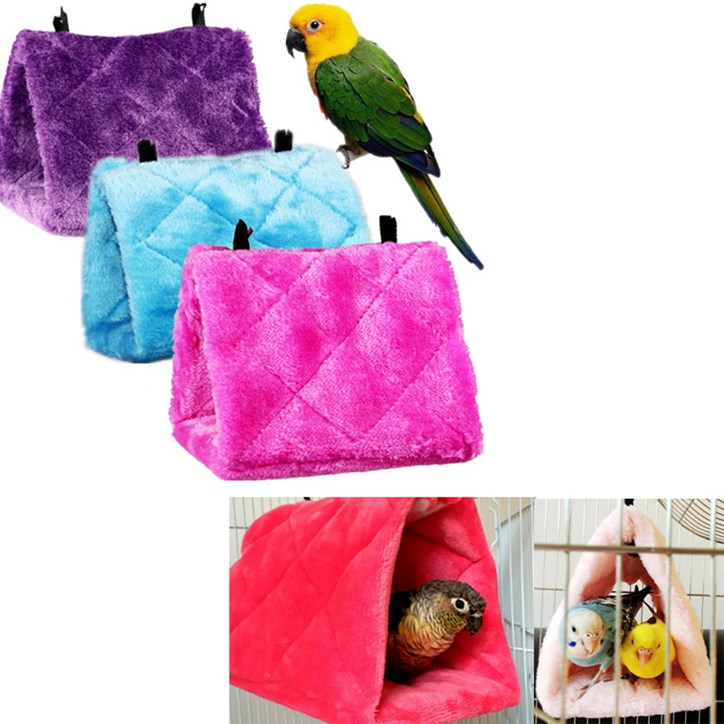 

1Pc Bird Warm Hut Pet bird parrot parakeet budgie warm hammock cage hut tent bed hanging cave