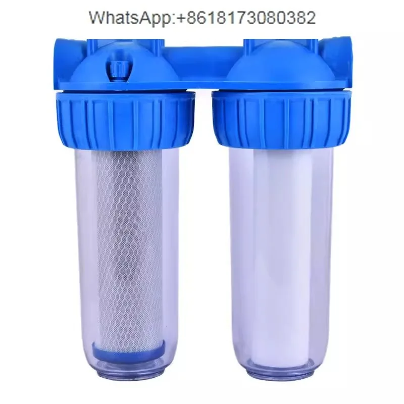 Pre filter 10 inch two-stage transparent household water purification Italian dual stage high-pressure adjustable