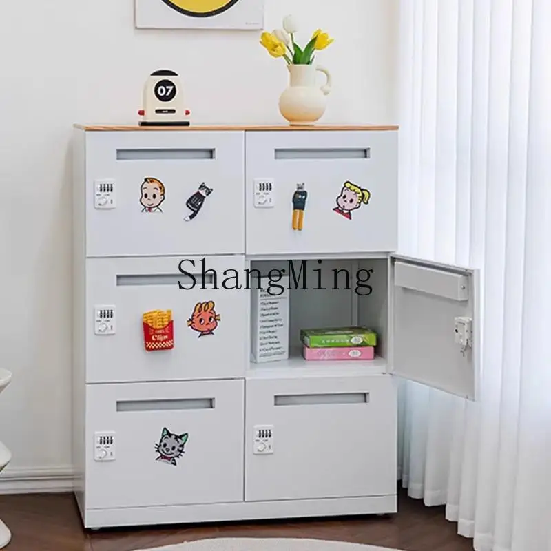 

CL Four-Door Password Small Apartment Storage Safe Office Home Storage Metal Bedside Sideboard Cabinet