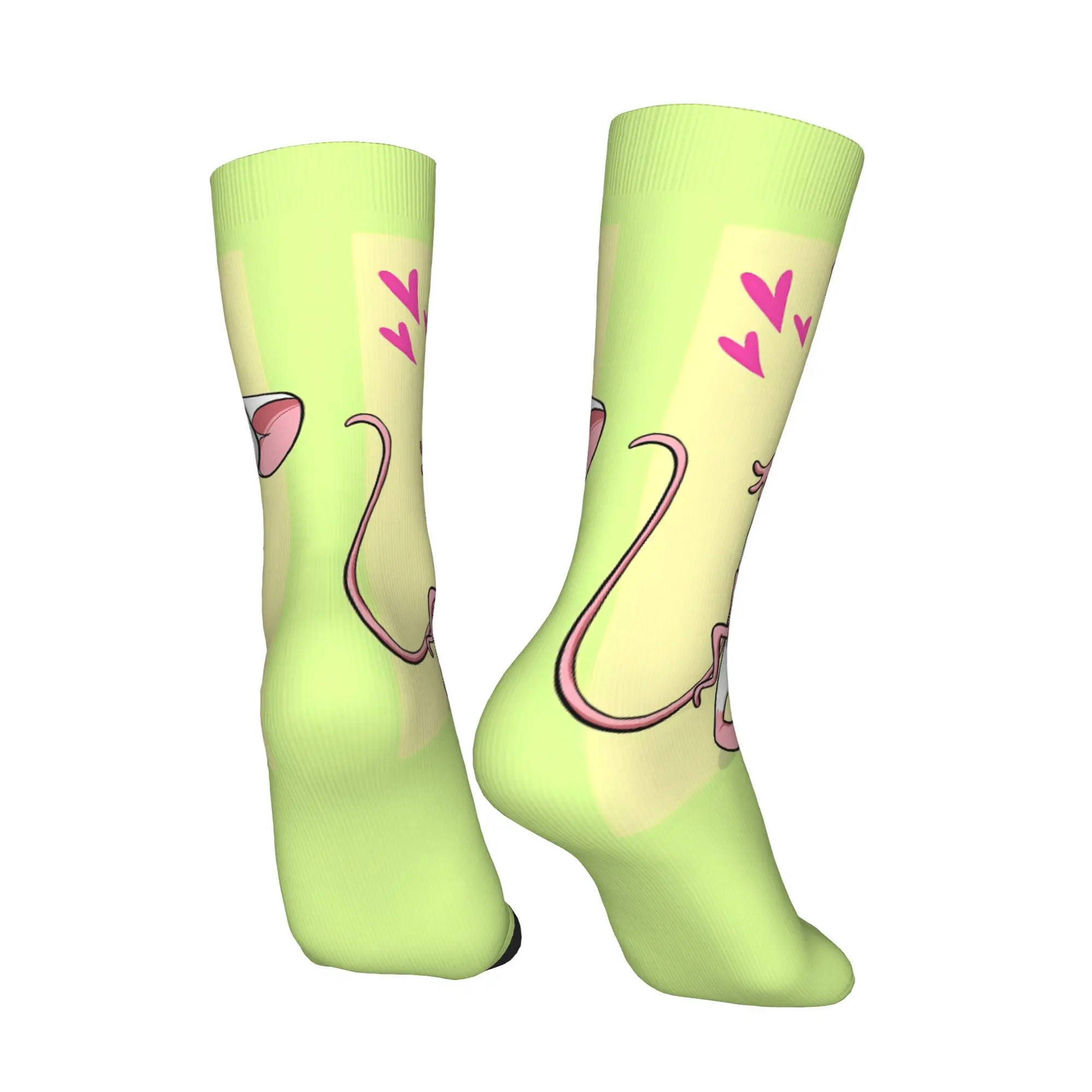 Мужской полиэстер с принтом White Mouse Pinky And The Brain Sock