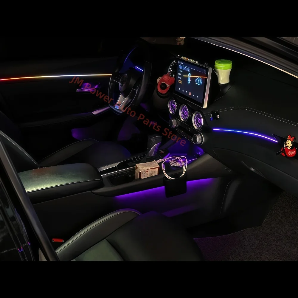 For Nissan SYLPHY 14th Generation Ambient Light car interior lighting upgrade  button &APP control Atmosphere Lamp Luminous vent