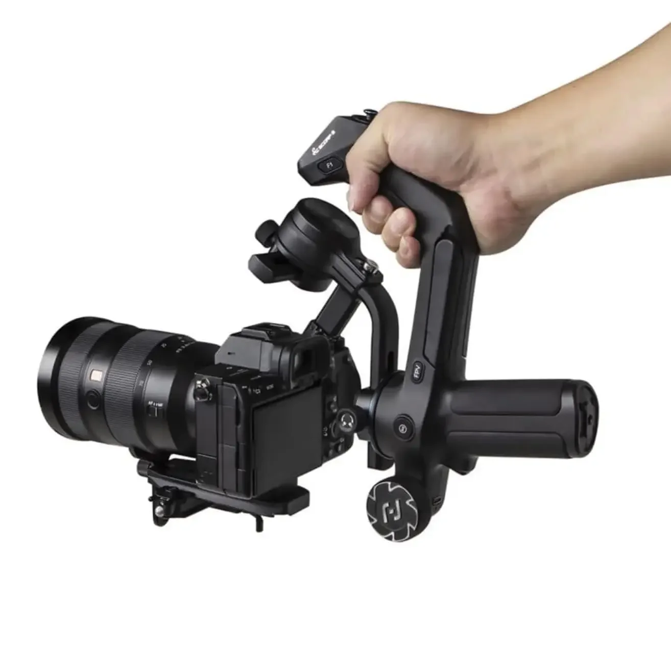Feiyutech-Stabilisateur de caméra sans miroir Scorp 2 DSLR, capteur de suivi AI intégré, écran tactile 3 axes, prise de vue verticale, cardan