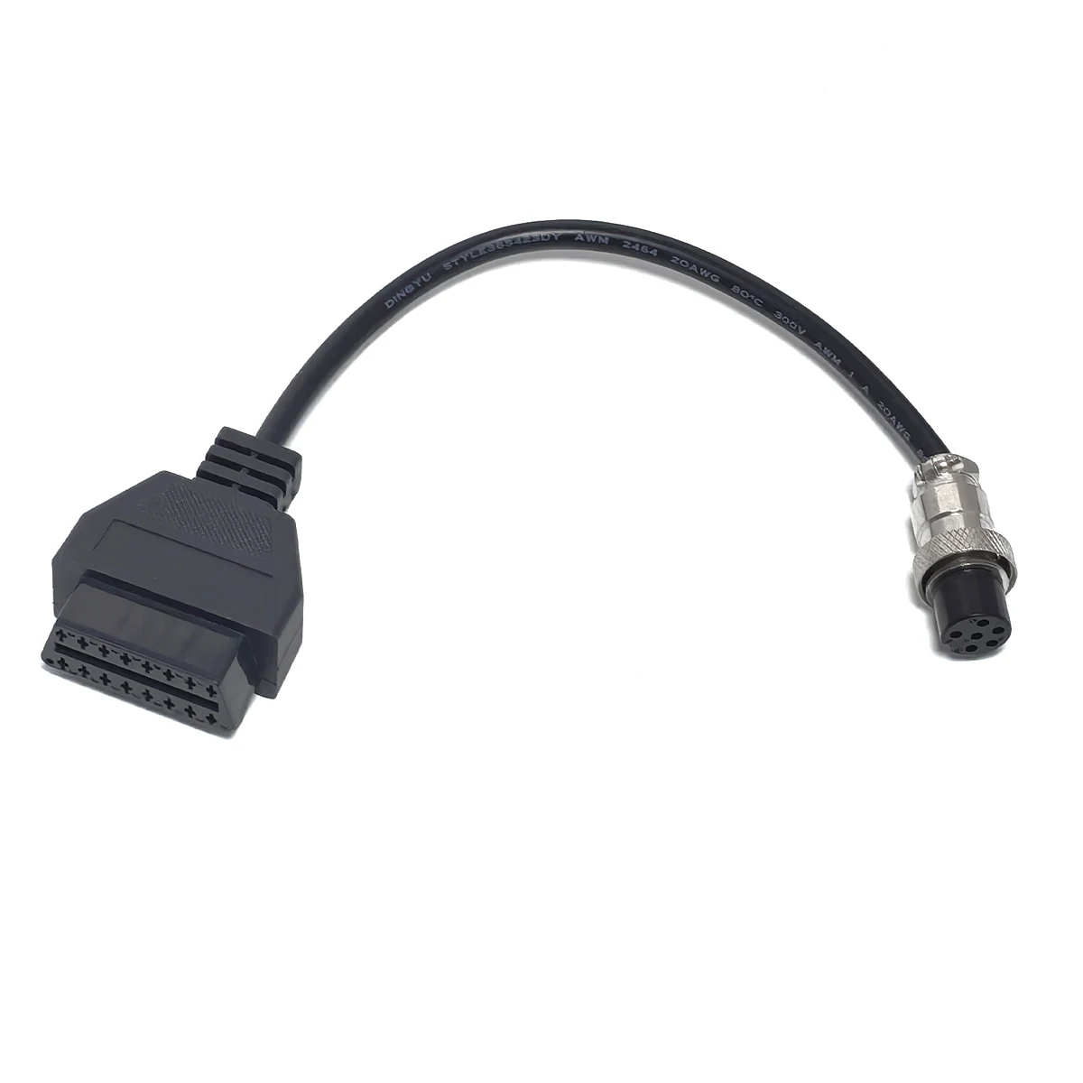 Diagnostic Cable For PIAGGIO Motorcycle 6Pin Connoctor OBD2 Diagnostic Adapter for PGO Motorbike 6PIN to OBDII Connoctor