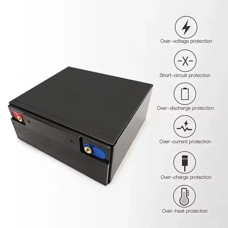 24V 32700 100AH LiFePO4 Battery Is Integrated with BMS 100A for RV Solar External Rechargeable Network Lithium Iron Phosphate