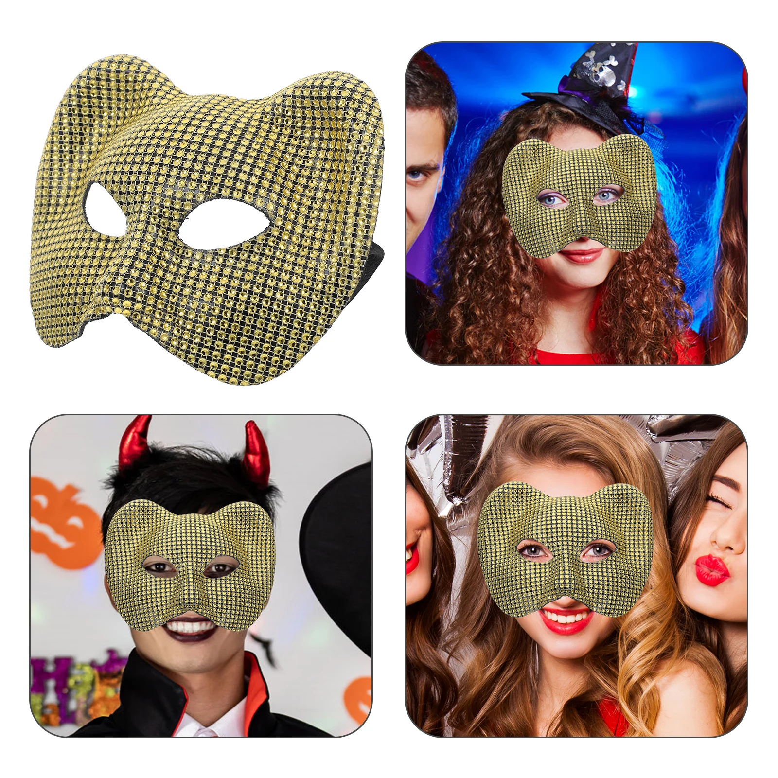 

Leopard Mask Comfortable Breathable Masquerade Party Stage Performance Props Halloween Adult Women Decorative Accessories Animal