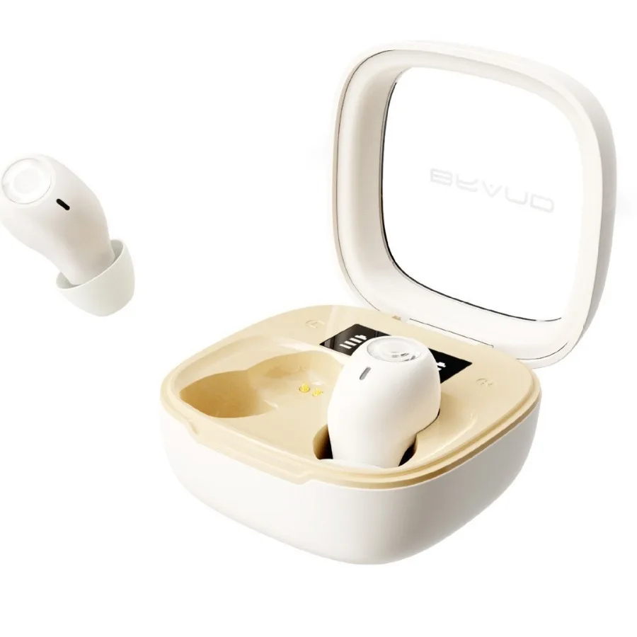 True Wireless Bluetooth Mini Bean Shaped in Ear Sleep Earphones with Digital Display of Battery Level for Extended Battery Life