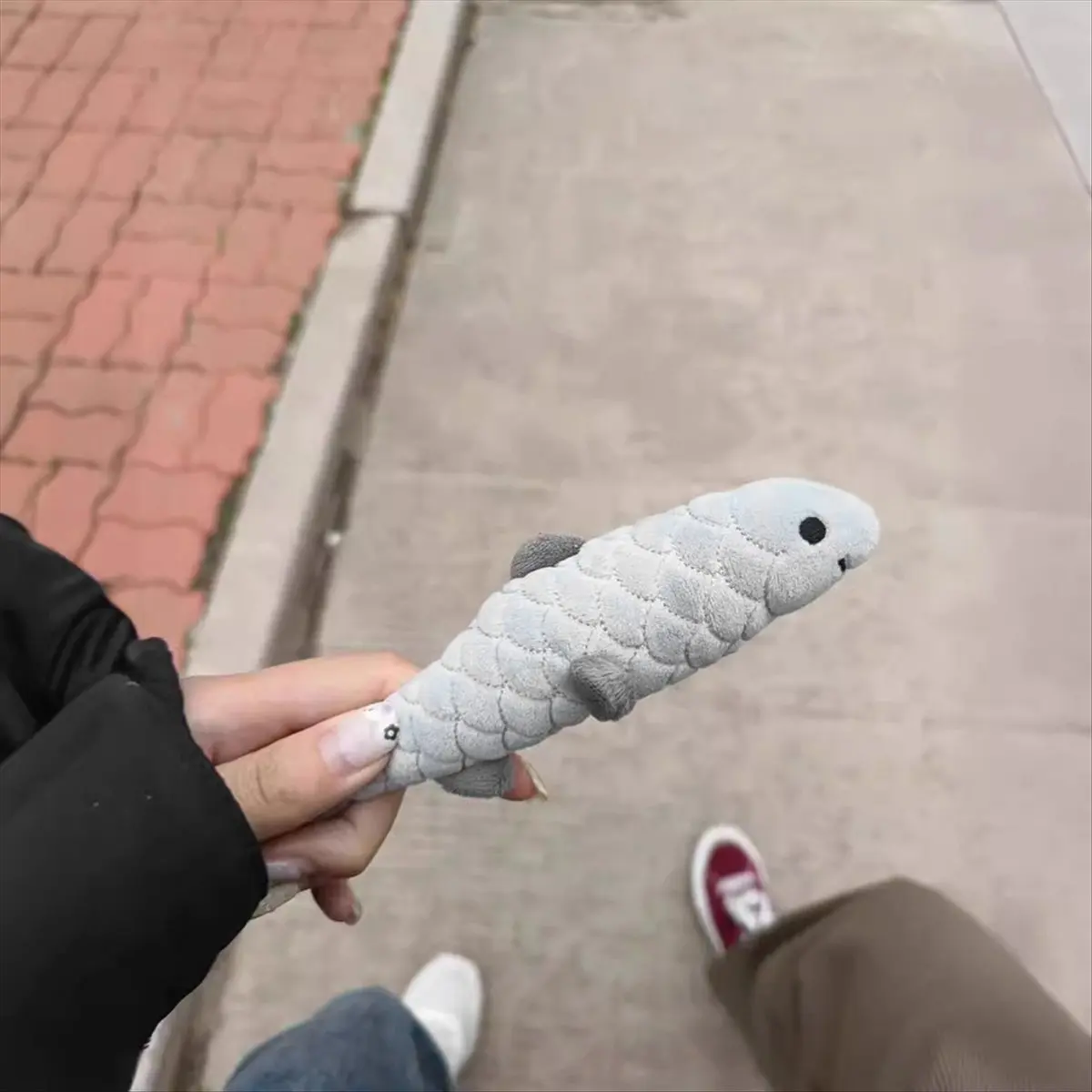 A95G Sardines Doll Plush Fish Toy Sofa Furry Decoration Doll as a Surprise Gift for Friends