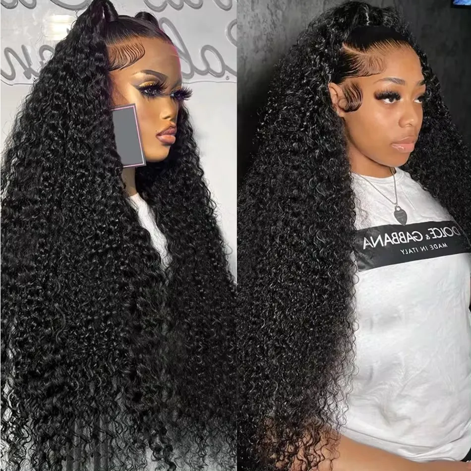 

Curly Deep Wave Human Hair Wigs For Women Water 13x4 13x6 HD Lace Front Wig Pre Plucked Remy 200% Lace Closure MYLOCKME Cheap