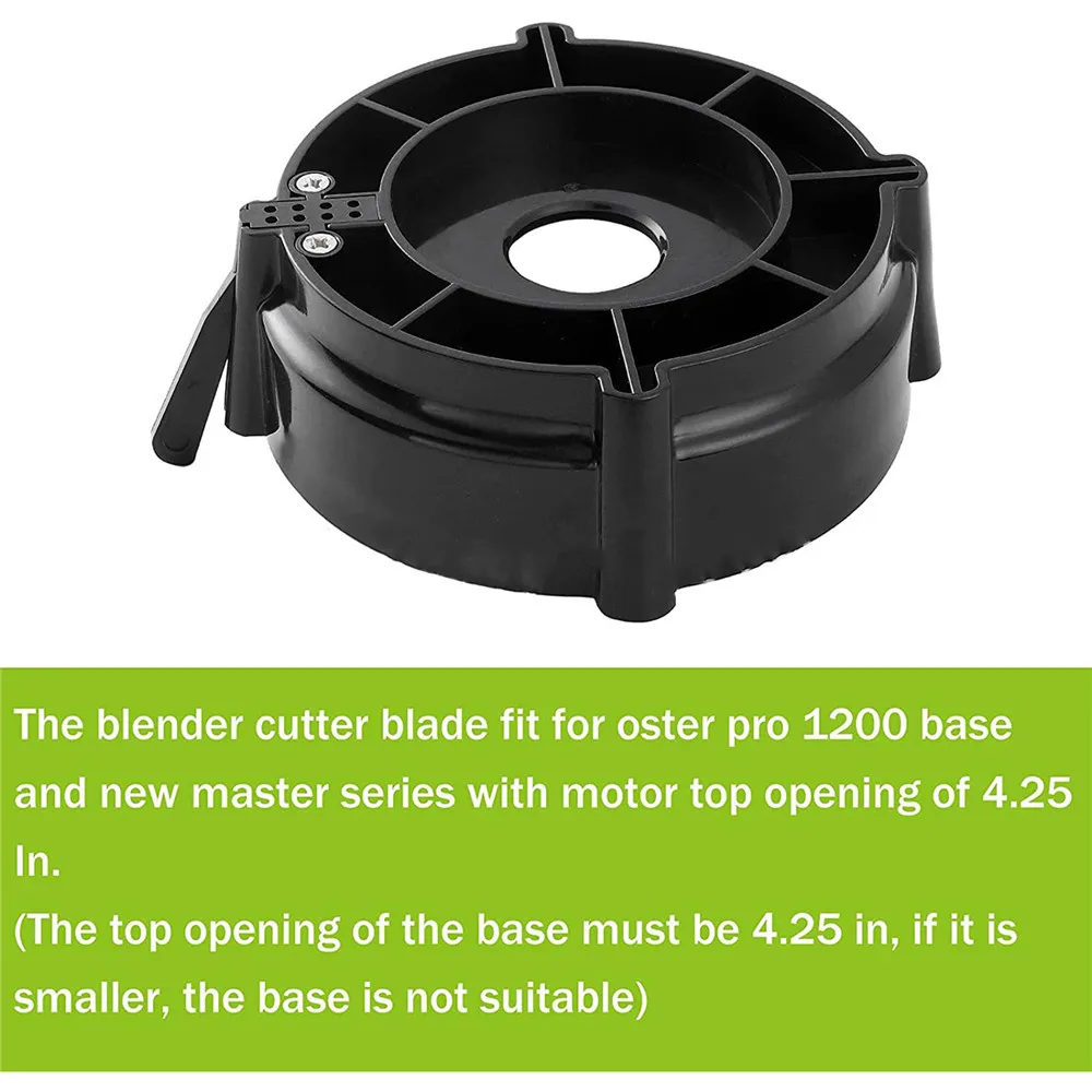 Replacement Ice Pick Blade O Sealing Ring Black Base 6-Blade 1200w Juicer Parts for Oster Pro 1200 Blender