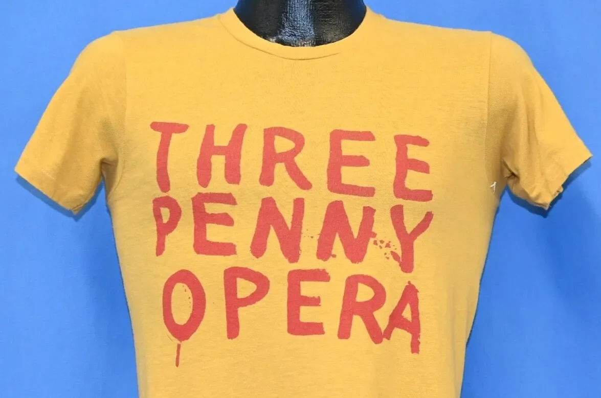 70s Three Penny Opera New York Shakespeare Festival 1976 Art Isn t Nice Shirt Small
